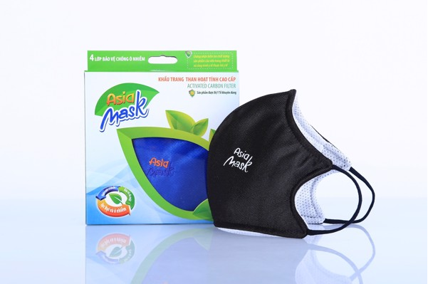 Black Asia Mask Activated Carbon Face Mask