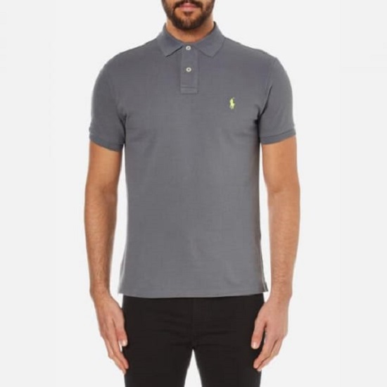 Polo band collar T-shirt