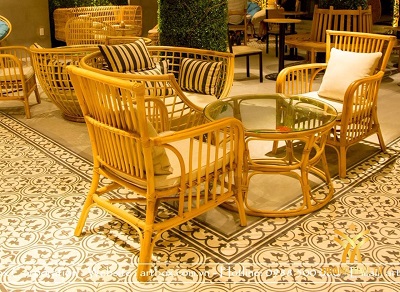 HTT-SFM3 High Quality Natural Rattan Sofa