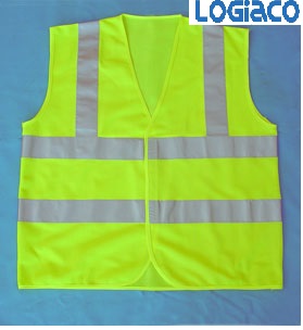 APQ3X-PQLG04 Chartreuse Mesh Fabric Reflective W...