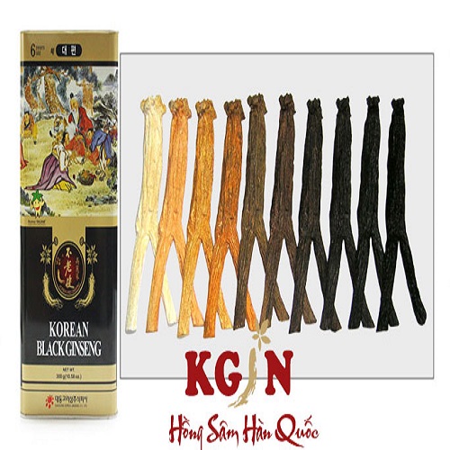Korean dry black ginseng