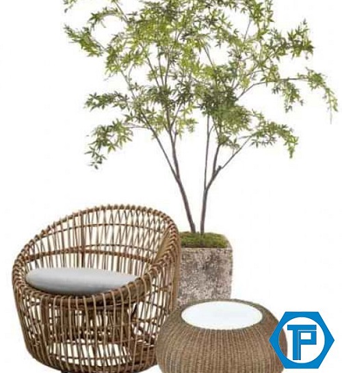 TP28 Poly Rattan Coffee Chair