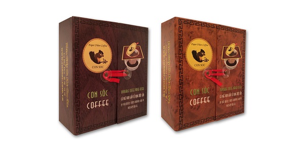 Paper filter coffee in double box