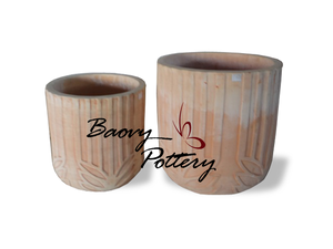 Round Bowl Terracotta Pot No Rim