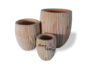Tall Round Bowl Terracotta No Rim