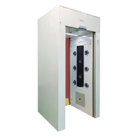 Roller door airshower