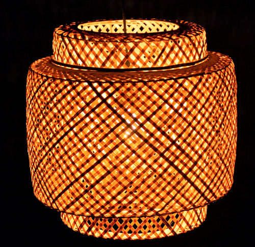 Bamboo pendant light