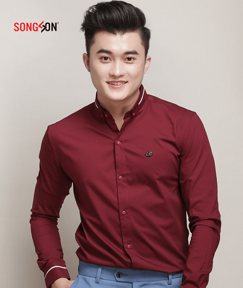 Men red shirt
