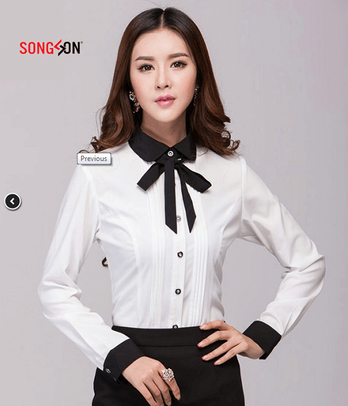 Women's shirt with bow