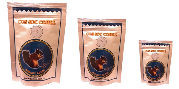 Blended powdered coffee