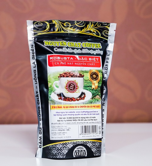 Pure Robusta coffee beans