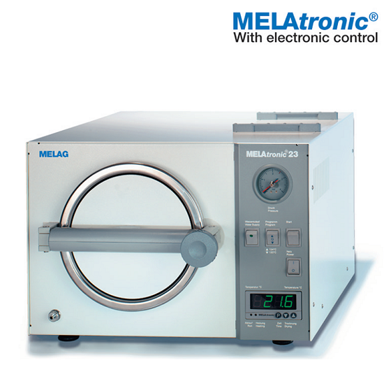 MELAtronic 23 sterilized autoclaves