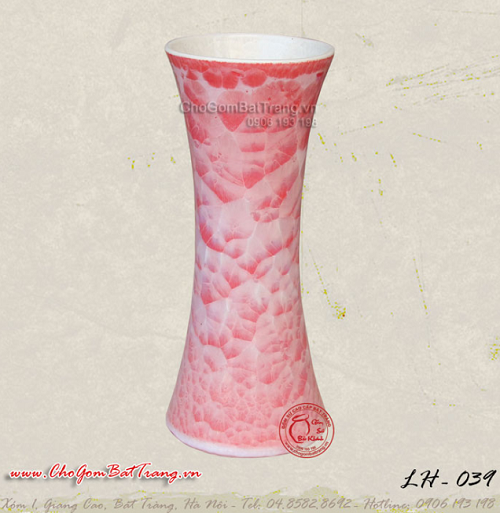 Crystalline enamel vase