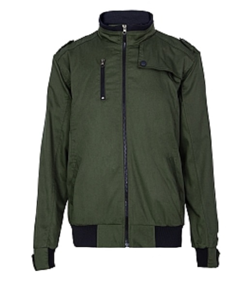 Men green jacket