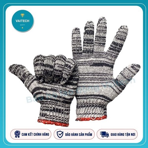 Striped Color Knitted Gloves