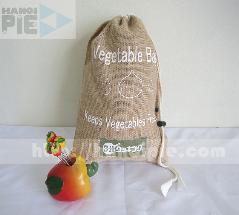 Jute Drawstring Bag