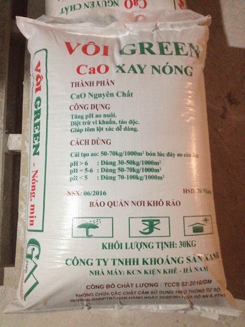 Hot ground lime