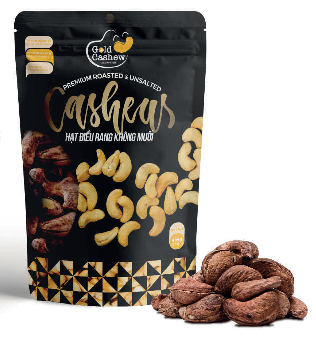 Cashews with husk, naturally roasted and unsalted
