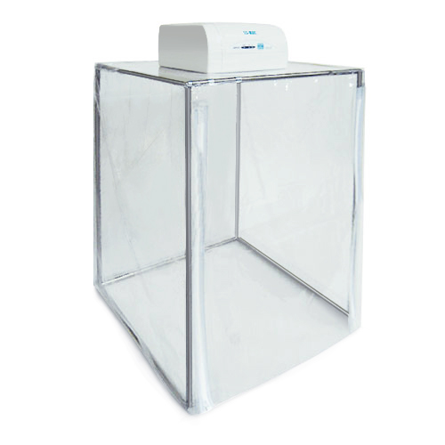 Portable round frame clean room