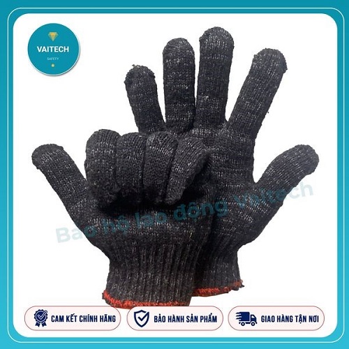 Pepper Color Knitted Gloves