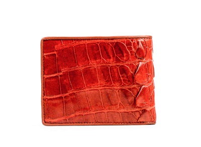 Crocodile leather wallet