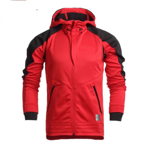 Men red jacket