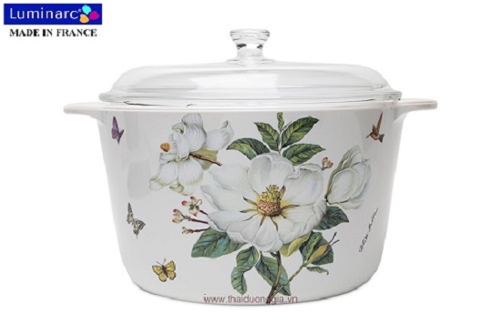 Glass porcelain pot