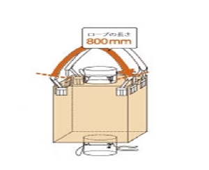 Square Jumbo Bag With Discharge & Filling Spout