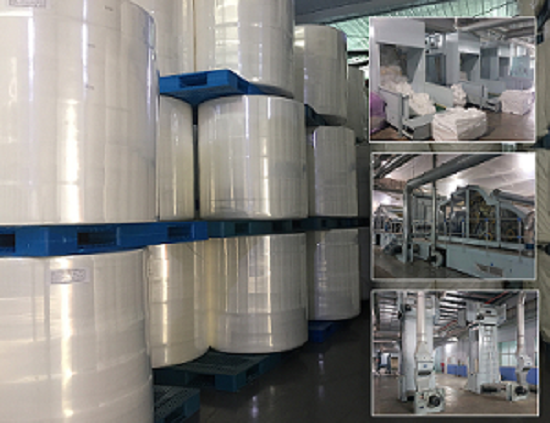 Spunlace fabric roll