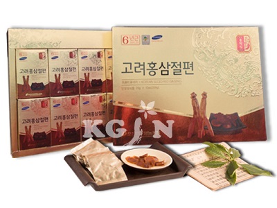 Sliced ginseng with honey