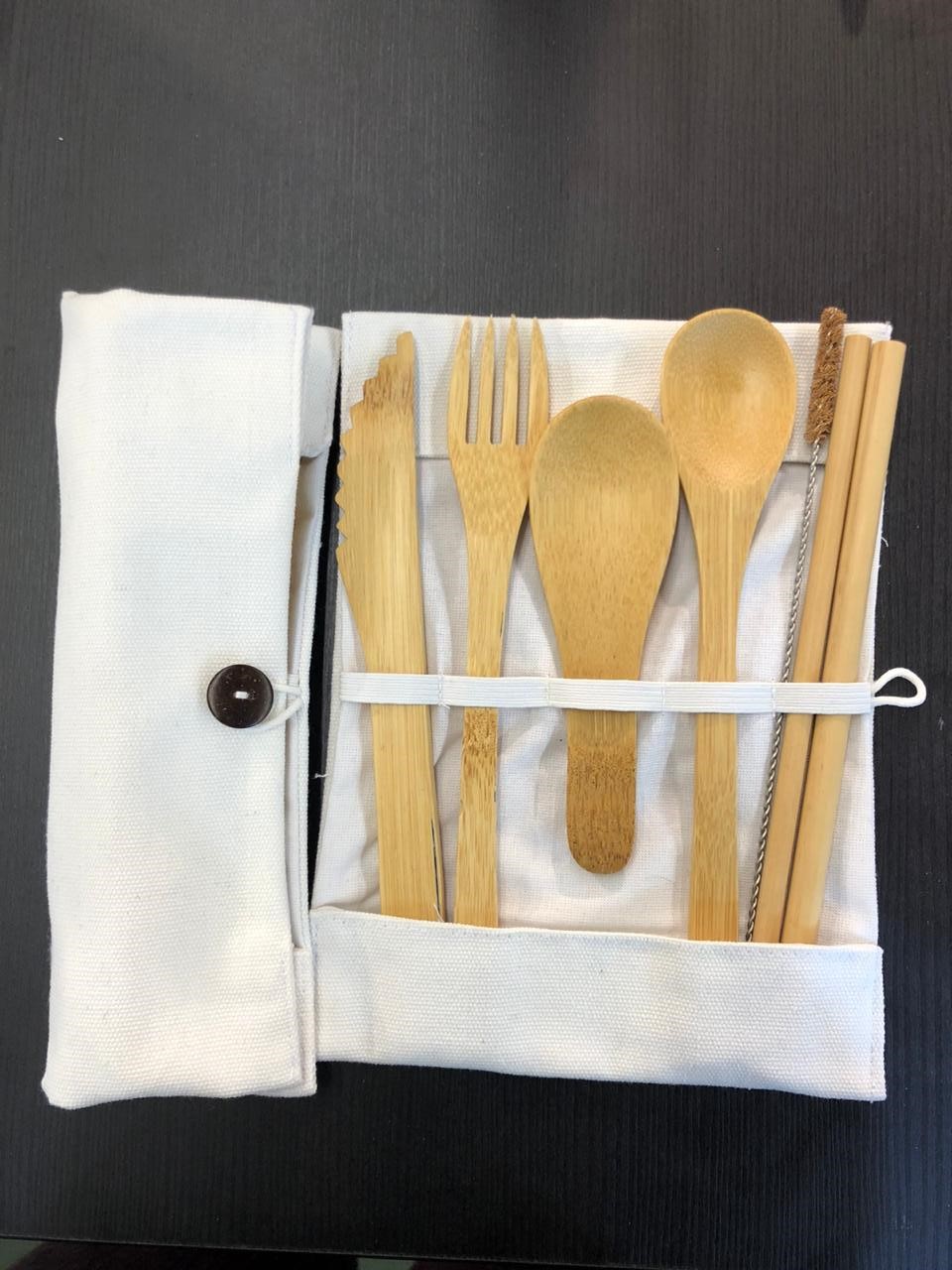 Bamboo Cutlery Set 02