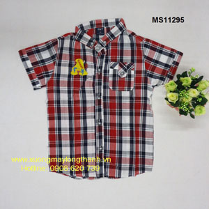 Checked Short-Sleeve Boys Shirt