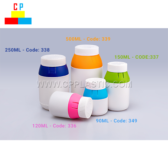 90ml - 500ml Plastic Bottle