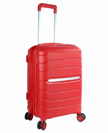 Lift up plastic suitcase