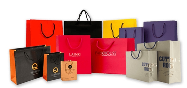 Service for designing and printing paper bags