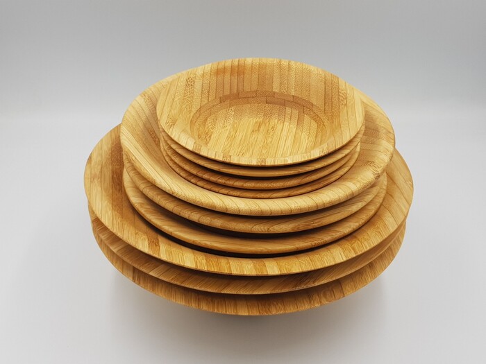 Premium bamboo plate