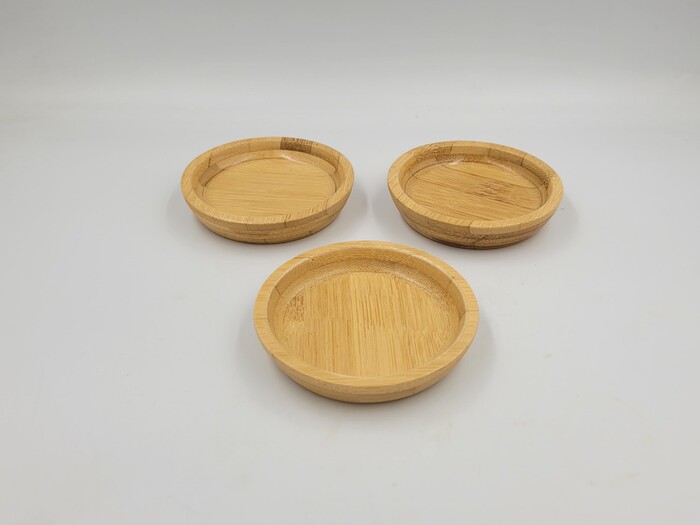 Bamboo sauce dish