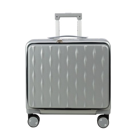 Aluminum - framed suitcase