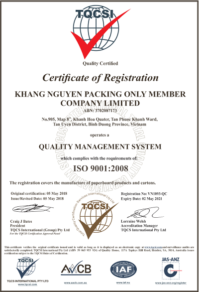 Certificates