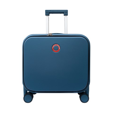 Aluminum - framed suitcase