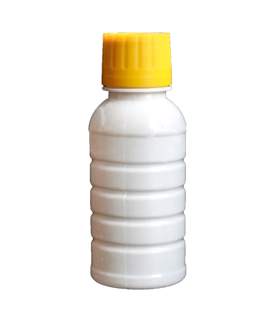 100ml white PET plastic bottle D28
