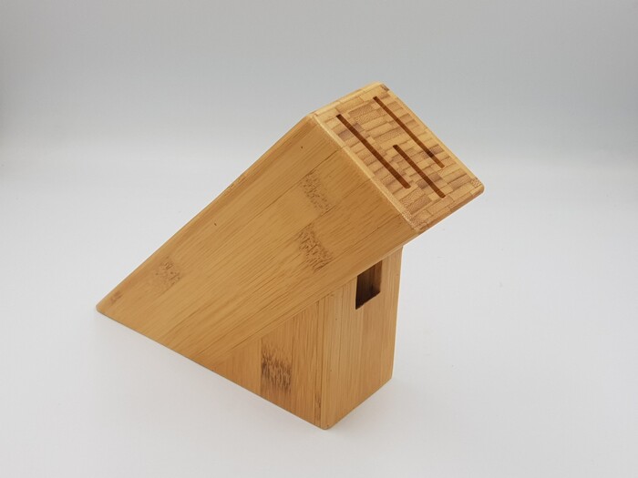 Bamboo container for kitchen tools