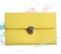 Yellow leather wallet