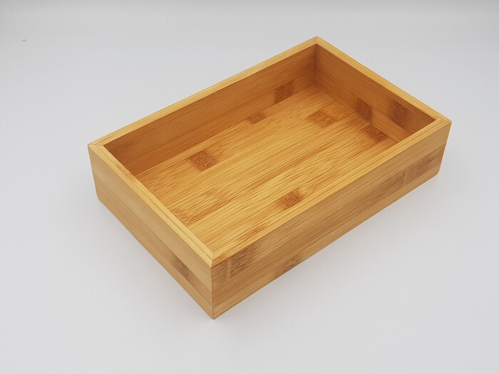 Versatile bamboo tray set