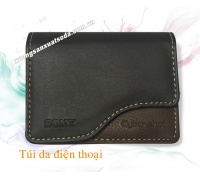 Dark leather wallet