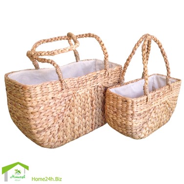 Rice Nut – Handbag for Summer Made of Woven Water Hyacinth